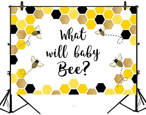 Avezano šta će beba pčela pozadina Bumbar beba tuš party pozadina 7x5ft vinil Honeycomb šta će beba pčela pol otkriti dekoracije Photo Booth rekvizite