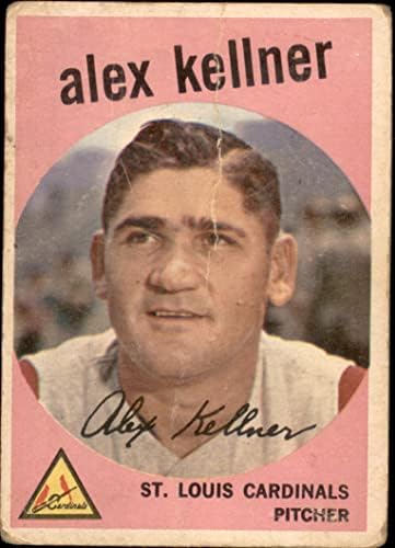 1959 TOPPS # 101 Alex Kellner St. Louis Cardinals Autentični kardinali