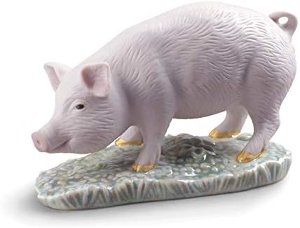 LADRÓ svinjska mini figurica. Porculanska svinja.