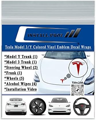 Tesla Model 3 i y obojeni vinilni amblem za vinil
