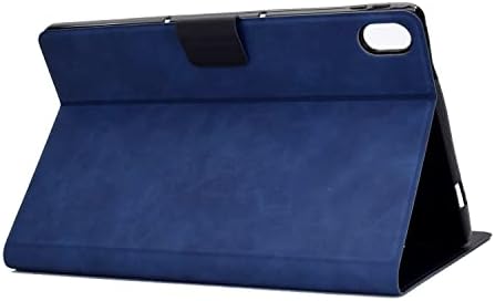 Kožni futrola za teške uvjete kompatibilna sa iPad-ovom 10.9 inča 2022 tablet futrola Folio poklopac [Slot kartica] Smart Cover [Auton Sleep / Wake] Zaštitna futrola (boja: plava