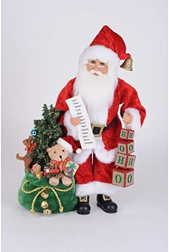 Karen Diday originali osvijetlili su figurine Hohoho Santa, 19 inča - ručno rađeni božićni kućni ukrasi i kolekcionarstvo