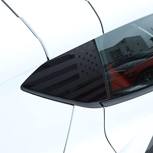 Stražnji bočni prozor Američka zastava Decal Fit za Chevrolet Corvette C8 2020 2021 2022, Naljepnica za stražnju bočnu prozoru, Američka