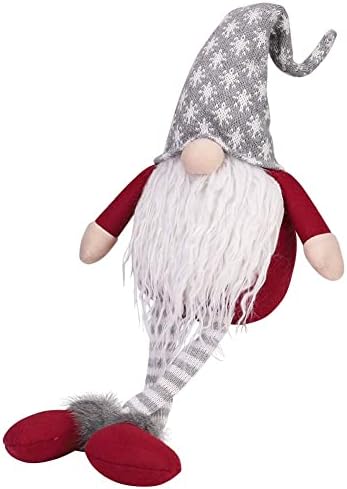 Worderco Christmas Handmade veliki gnomi Domaći ukrasi za dom, zatvorena Gnome Plish lutka Kolekcionarska figurica Bijela brada Santa
