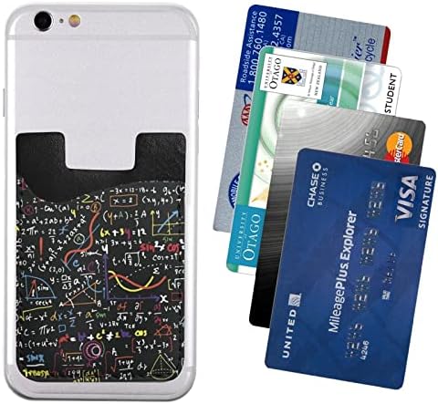 Držač telefona matematičke kartice PU kožna kreditna kartica ID kućišta 3M ljepljivi rukavi za sve pametne telefone
