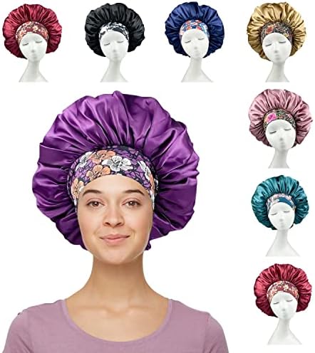 Kosa za spavanje - omotač za kosu za smanjenje frizz čvorova zamke - kapa za spavanje - dlake za crne žene - jedna veličina: m / l