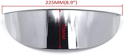HTTMT MT325-019-CD Chrome 7 inča prednja lampa vizir farova kompatibilan sa 1984- H - D 7 inča prednja lampa Softail Slim Street