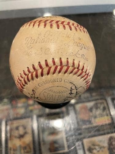 1950. Ekipa Chicago Cubs potpisao je bejzbol Frank Frisch Johnny Vander Meer 19 JSA - autogramirani bejzbol