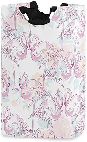 visesunny korpa za veš velikog kapaciteta Tropske Flamingo i Hibiscu vodootporne oksfordske platnene korpe za spavaću sobu, kupatilo, spavaonicu, dečiju sobu