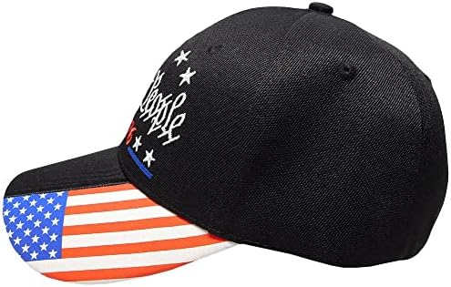 Mi smo ljudi 1776 Crna zastava SAD-a na računu akril Podesiva vezena kapa šešir