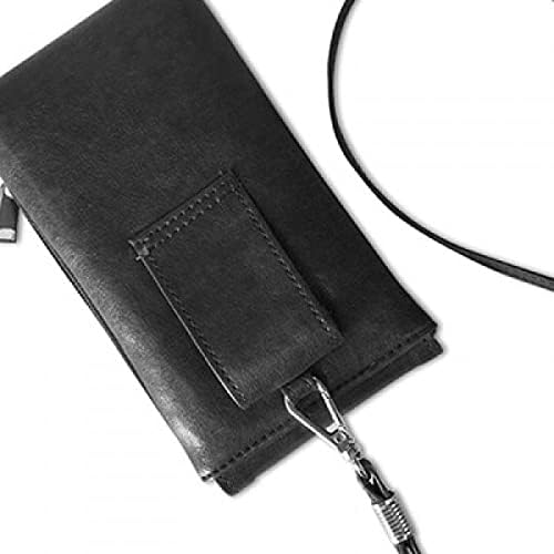 Indijska linija crtanje totem pola za lice Telefon novčanik torbica viseći mobilni torbica crnog džepa
