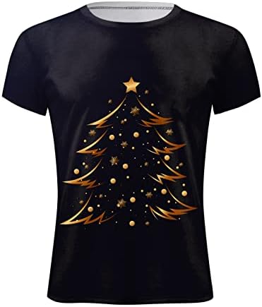 Xiloccer Muškarci Jesen Zimski casual s kratkim rukavima Božićni 3D tiskani T majice Moda Top bluza Muška majica Tereta