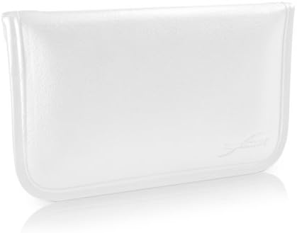 Boxwave Case kompatibilan s časti 30i - elitna kožna pića, sintetička kožna poklopac koverte za kovertu za čast 30i - bjelokosti bijeli