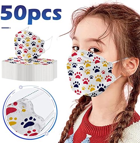JMETRIE 50pc jednokratna maska za lice za djecu, leptir Print maske za lice prozračna udobna maska za dječake i djevojčice