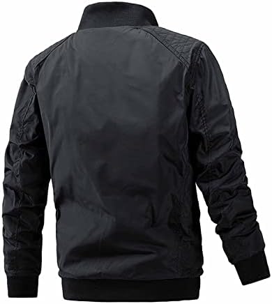 ADSDQ muški jakni, biciklistički pad plus veličina dugih rukava pulover muški ležerno učvršćuje čvrste dukseve od pune boje1