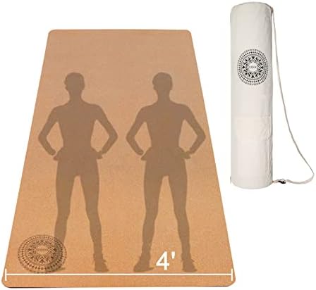 Iodoo debela velika Plutena prostirka za jogu za žene muškarci 6 '* 4 ' 6mm sa platnenom vrećicom za jogu za jogu neklizajuća ekološka