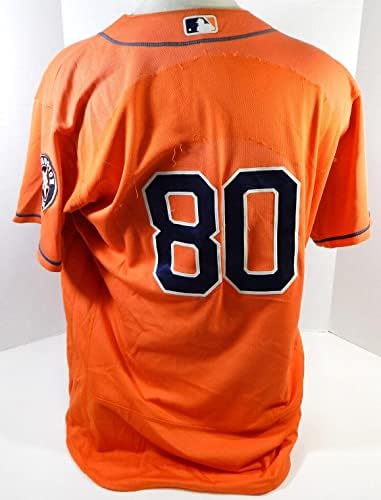 2013-19 Houston Astros 80 Igra Polovni narančasti dres Ploča za naduvanje Uklonjeno 50 DP23618 - Igra Polovni MLB dresovi