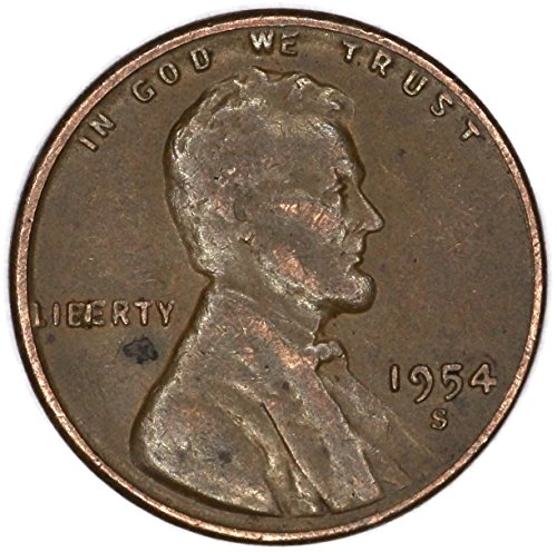 1954. Lincoln pšenica Penny Bie Die Pauch s dugom leđima 5 Penny Good