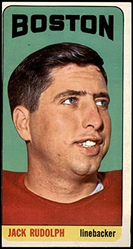 1965. TOPPS Regular Card 19 Jack Rudolph of the Boston Patriots Grupe Dobar