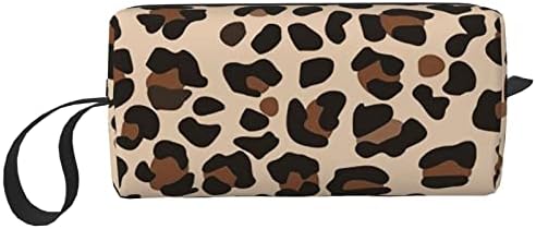 OVPSZFYO Leopard kozmetičke torbe za žene putna torba za šminkanje prenosiva dnevna torba za odlaganje primite torbu