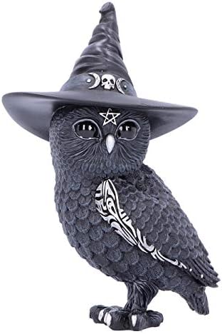 Nemesis NowOcen Vještice Hat Occult Owl Figurine, 13.5cm, crna
