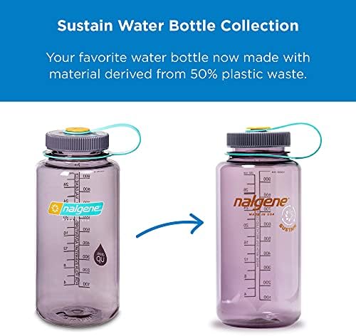 NALGENE ODRŽAVA BPA bocu za vodu bez BPA napravljena od materijala izvedena iz 50% plastičnog otpada, 32 oz, široka usta