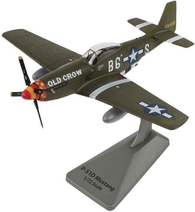 AIR Force ONE P - 51 za Mustang USAAF Old Crow sa postoljem 1/72 Diecast avion unaprijed izgrađen Model