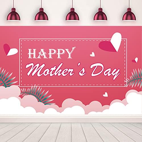 Sretan majčin dan matični dan Dekoracija majčinog dana Pink Heart Majčin dan Fotografija Pozadina Majčinskog dnevnog dekorskog materijala