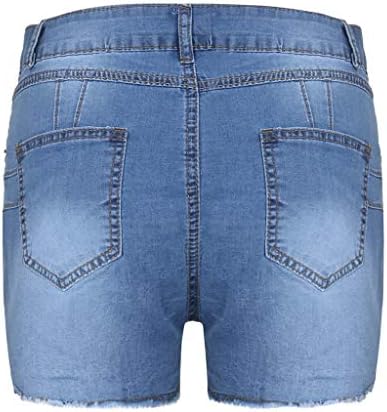 Ženske kratke hlače sa visokim strukom za ljetne deminske hlače, sirove rublje Jeans Tummy Control Butt Lift Stretch Slim Demin Htcrass Pant