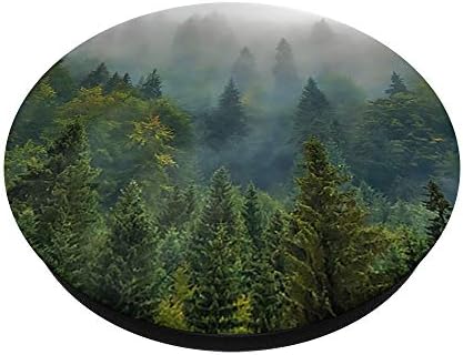 Borovo drvo šumsko drveće na otvorenom maglovito planine planinarski kamp Popsockets Popgrip: Zamotavanje hvataljka za telefone i tablete