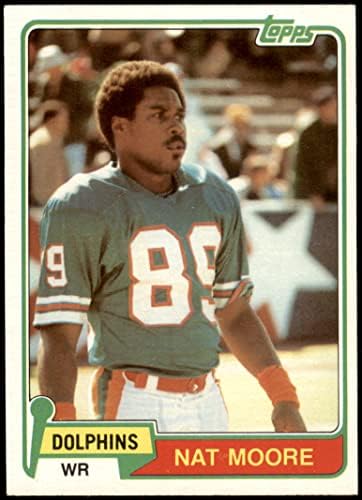1981 TOPPS # 136 Nat Moore Miami Dolphins Nm Dolphins Florida
