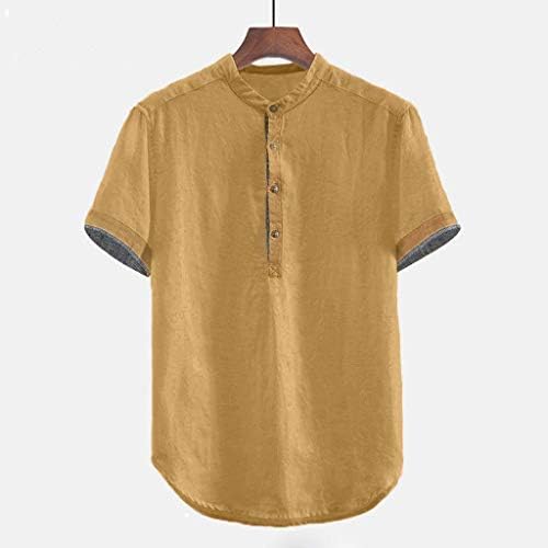 Majica rukav baggy bluza vrhovi od pune veličine posteljina kratka gumba t pamuk plus muška bluza muške majice