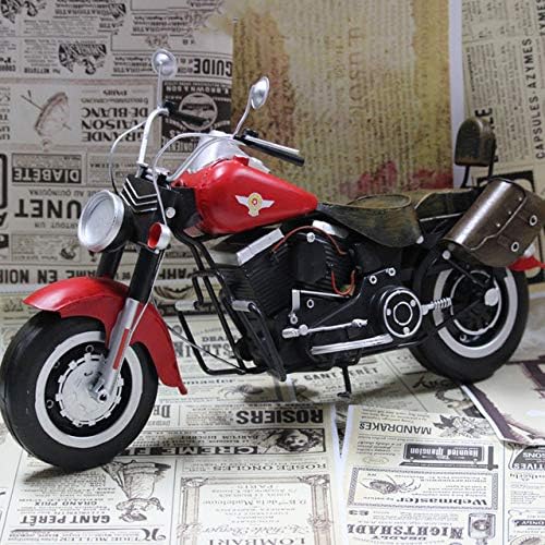 Zamtac Retro Motocikli ukrasi kreativni poklon Foto rekviziti Motorni figurini kovani metalni ručni zanat za obrt na kućnu dekorijsko dekor kafe dekor -