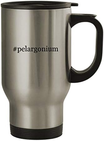 Knick klackant pokloni #pelargonium - 14oz putna krigla od nehrđajućeg čelika, srebrna
