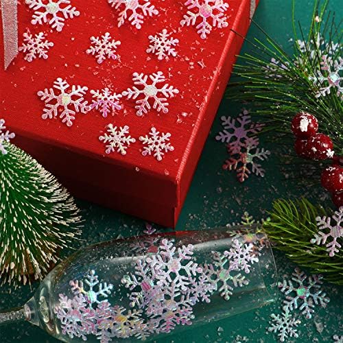 1600 komada 3 veličine Snowflake Confetti Snowflake Glitter Confetti ukrasi za zimsku stranku Trava stranka Doplata DIY Craft Projects