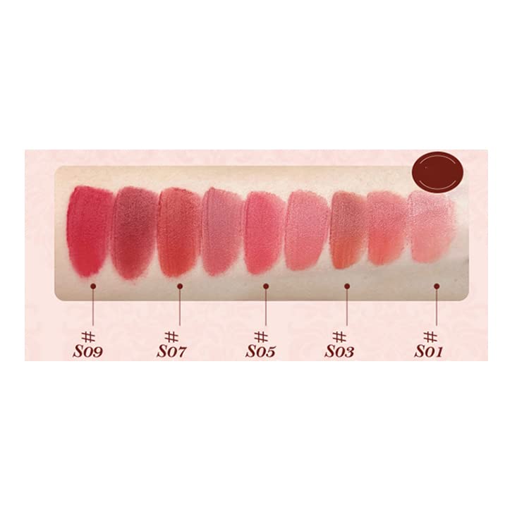 1pc Huazhixiao Strawberry Rococo Cloud serija krema za usne blato za usne boja za usne, hidratantna hranjiva boja ruža za usne, crvena