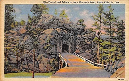 Tunel i most Iron Mountain Road Black Hills, Južna Dakota SD razglednice