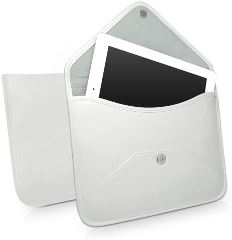 Boxwave Case kompatibilan sa OAGCCC Android 10 tablet tab_a6 - Elite kožna messenger torbica, sintetička kožna poklopac koverte za kovertu - bjelokosti bijeli