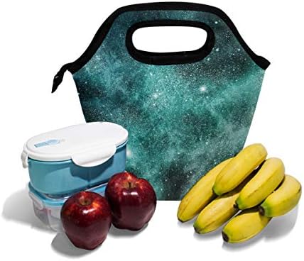 Alaza izolovana torba za ručak Freezable Lunch Box za djecu žene djevojčice dječaci i muškarci, Nebula i Galaxy Cooler prenosiva torba za ručak sa patentnim zatvaračem za piknik radne škole