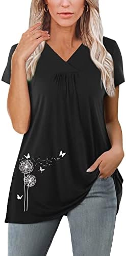 Swim Tops Žene Casual Bejzbol Štampanje Kratki Rukavi Crew Vrat Labave Tshirt Bluza Tops Plus Size Grafički Tees