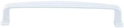 Meprotal 10pcs kuhinjski ormarić ručke Aluminij bijela ladica vuče 5.5 inčni Komoda Ormar ručke vrata hardver ormar 128mm/5 rupa Centar
