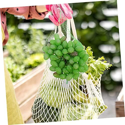 Temat 100pcs Torba za voće i povrće Proizvodnja povrća Voćne torbe Mrežne torbe za povrće Neto vrećica Zelena za tkanje mrežaste torbe