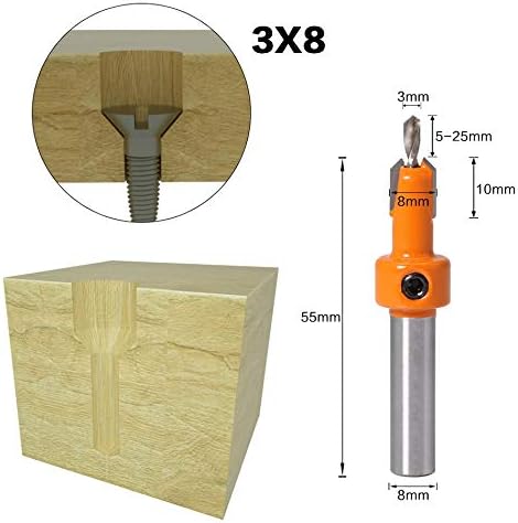 Obradu sudopera Bit Set Screw Extractor Remon rušenje za drvo glodalica