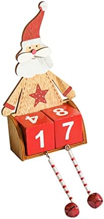 Božić Odbrojavanje Santa Advent Kalendar Božić Ukrasi Drvena Seoska Kuća Rustikalni Znak Božić Party Holiday Dekor Za Dom Dnevni Boravak