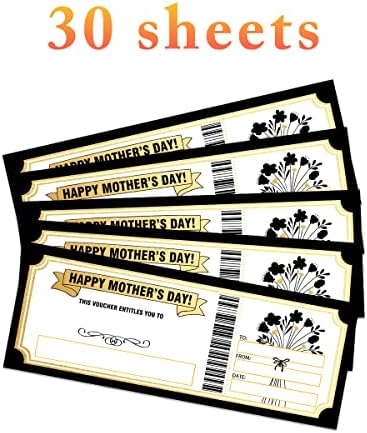 GGJGRPX Mother Day Day poklon ulaznica, posebna karta za mamu, iznenađenje koncertne show ulaznica za majku, poklon bon