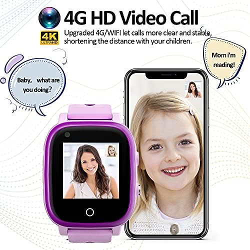 CJC 4G GPS Smart Watch telefon za djecu, dječji anti-izgubljeni Smartwatch IP67 vodootporan podržava video chat, poruke, SOS funkciju,