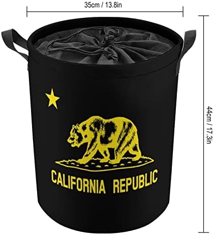 California Republic Bear Sklopiva Korpa Za Veš Zapečaćena Odeća Organizator Korpe Sa Izdržljivom Ručkom Za Rasadnik Kupatila U Spavaćoj