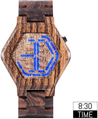 BOBO BIRD Wood Watch muški Retro Digitalni Led displej velike veličine noćni vid ručno rađeni drveni satovi jedinstveni sat za muškarce