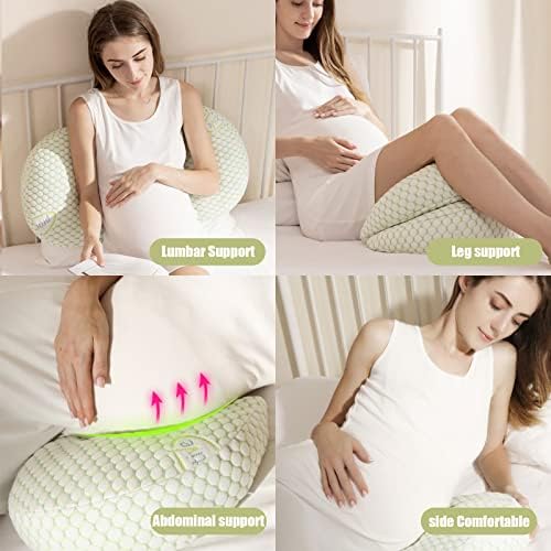 Bočni trudnički jastuci za trudnice, jastuk za trudnice sa odvojivom podesivom jastučnicom, mekani jastuk za trudničko tijelo potporni