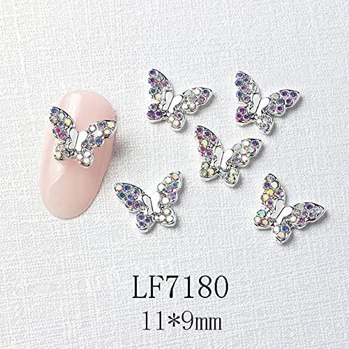 22kom čari za nokte Nail Rhinestone leptir kristali dijamanti sjajni leptiri čari Gems dekoracija dizajna noktiju 3D Craft nakit DIY